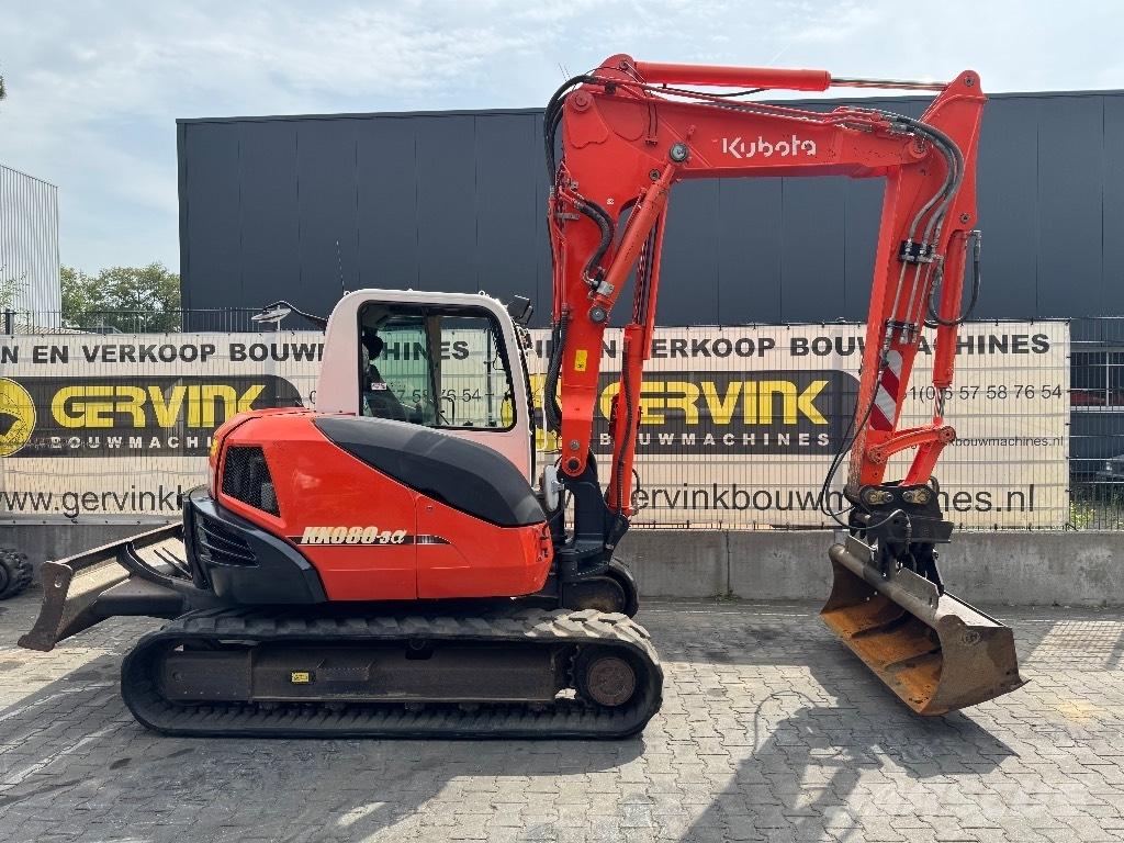 Kubota KX 080-3 A 中型油圧ショベル 7ｔ-12ｔ（ユンボ・パワーショベル・バックホー）