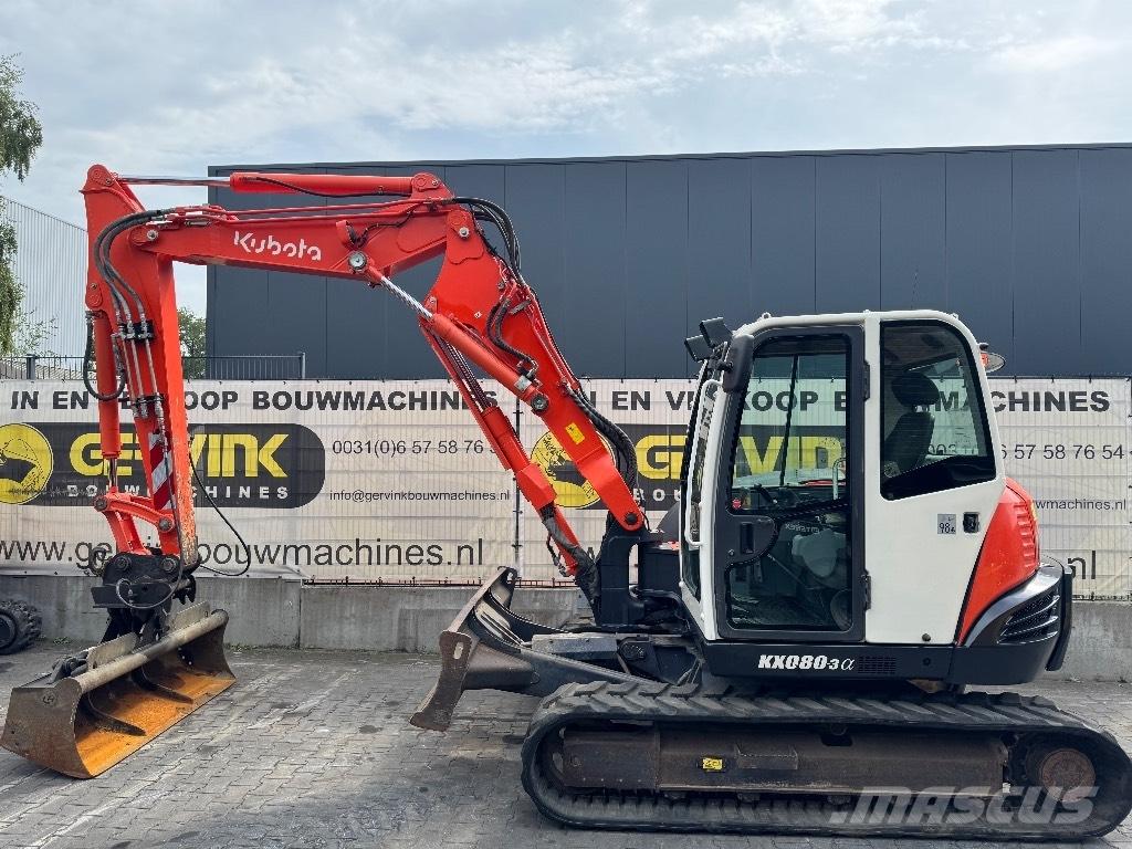Kubota KX 080-3 A 中型油圧ショベル 7ｔ-12ｔ（ユンボ・パワーショベル・バックホー）
