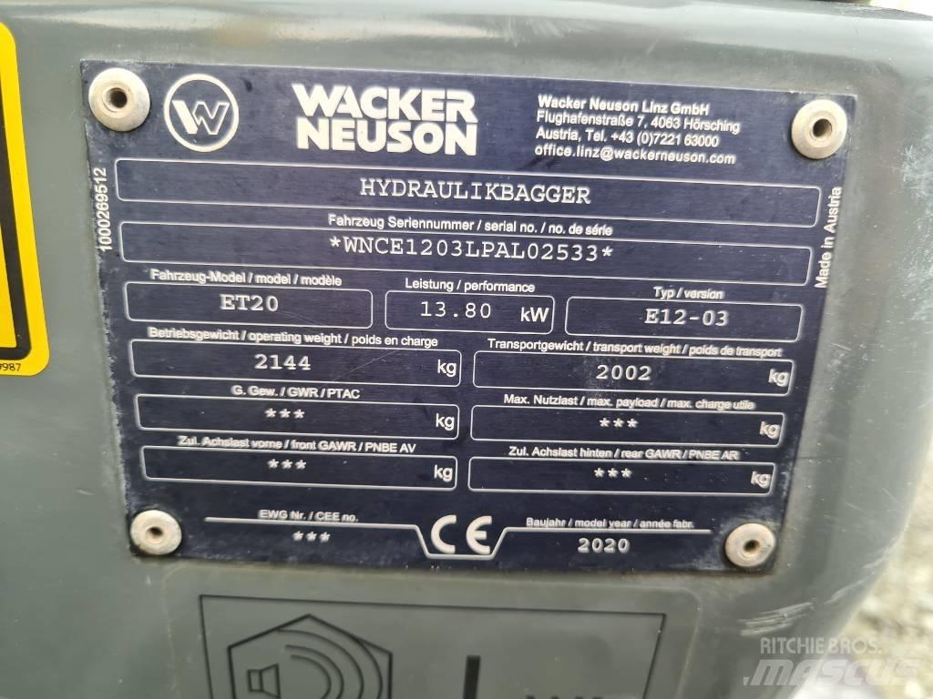 Wacker Neuson ET20 大型油圧ショベル12t以上（パワーショベル・ユンボ）