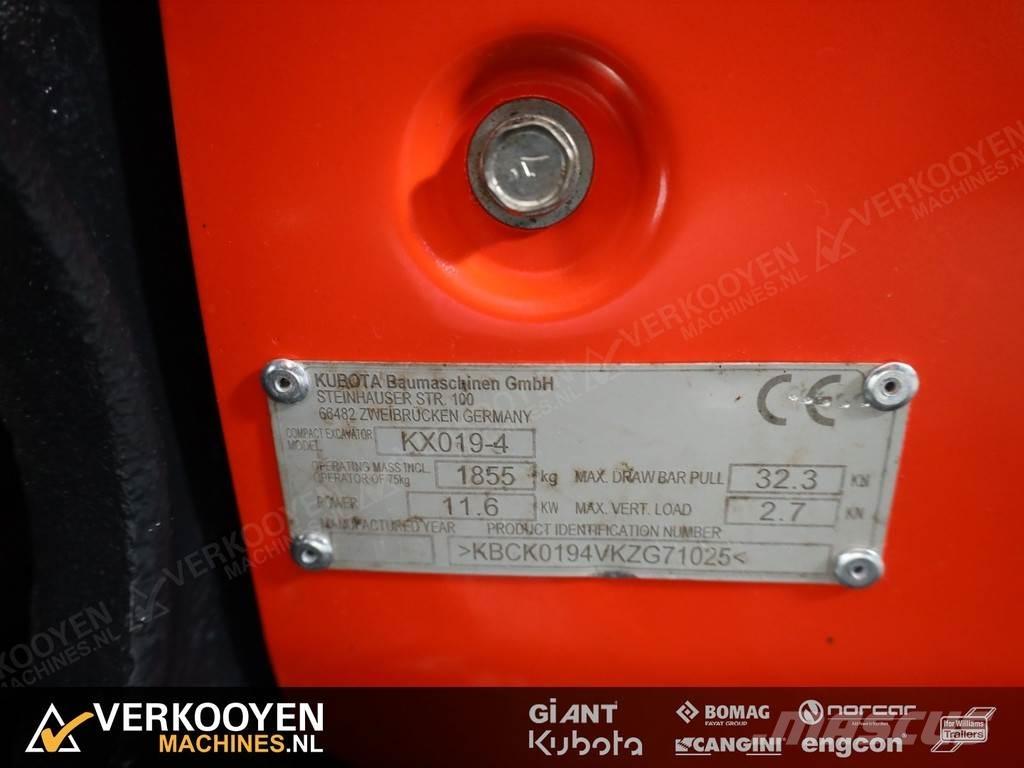 Kubota KX019-4 ミニ油圧ショベル 7t以下（ミニユンボ・ミニディガー）