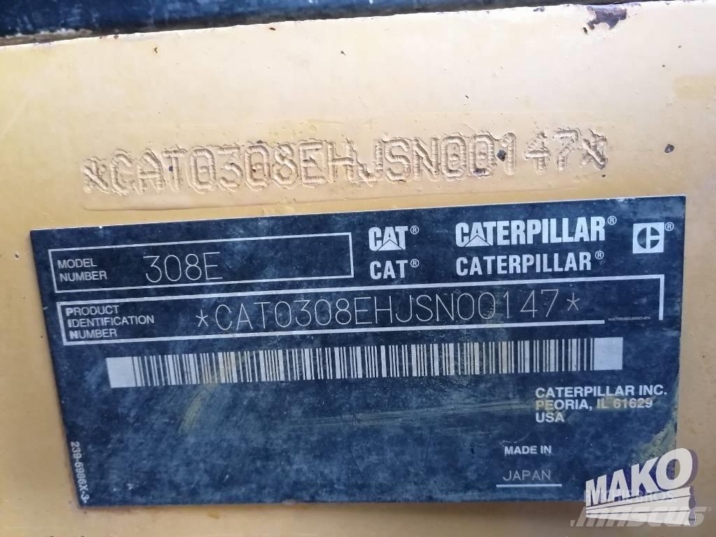 CAT 308 E CR 中型油圧ショベル 7ｔ-12ｔ（ユンボ・パワーショベル・バックホー）