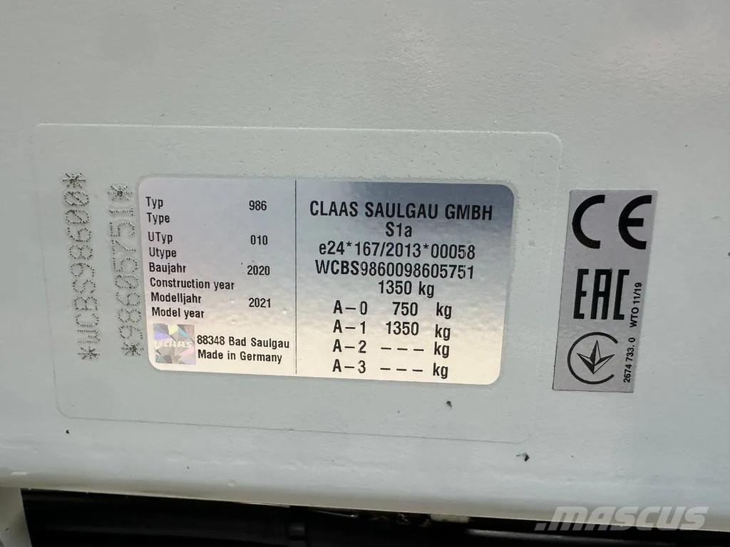 CLAAS Liner 2700 ウィンドローア/レーキ