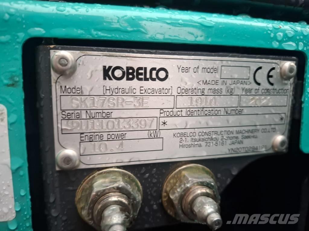 Kobelco SK 17 SR-3E ミニ油圧ショベル 7t以下（ミニユンボ・ミニディガー）