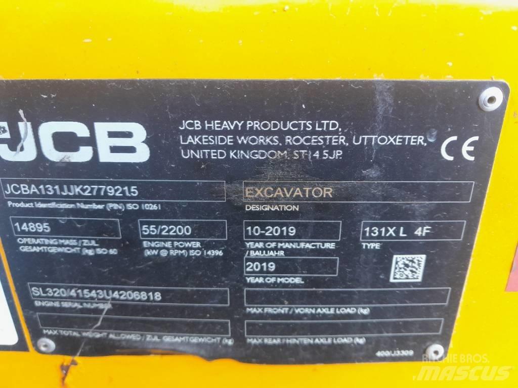 JCB 131 X 大型油圧ショベル12t以上（パワーショベル・ユンボ）