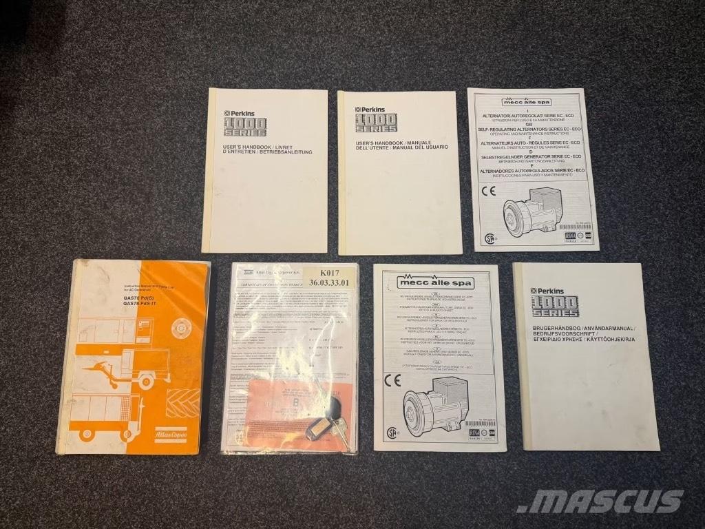 Atlas Copco QAS 78 ディーゼル発電機