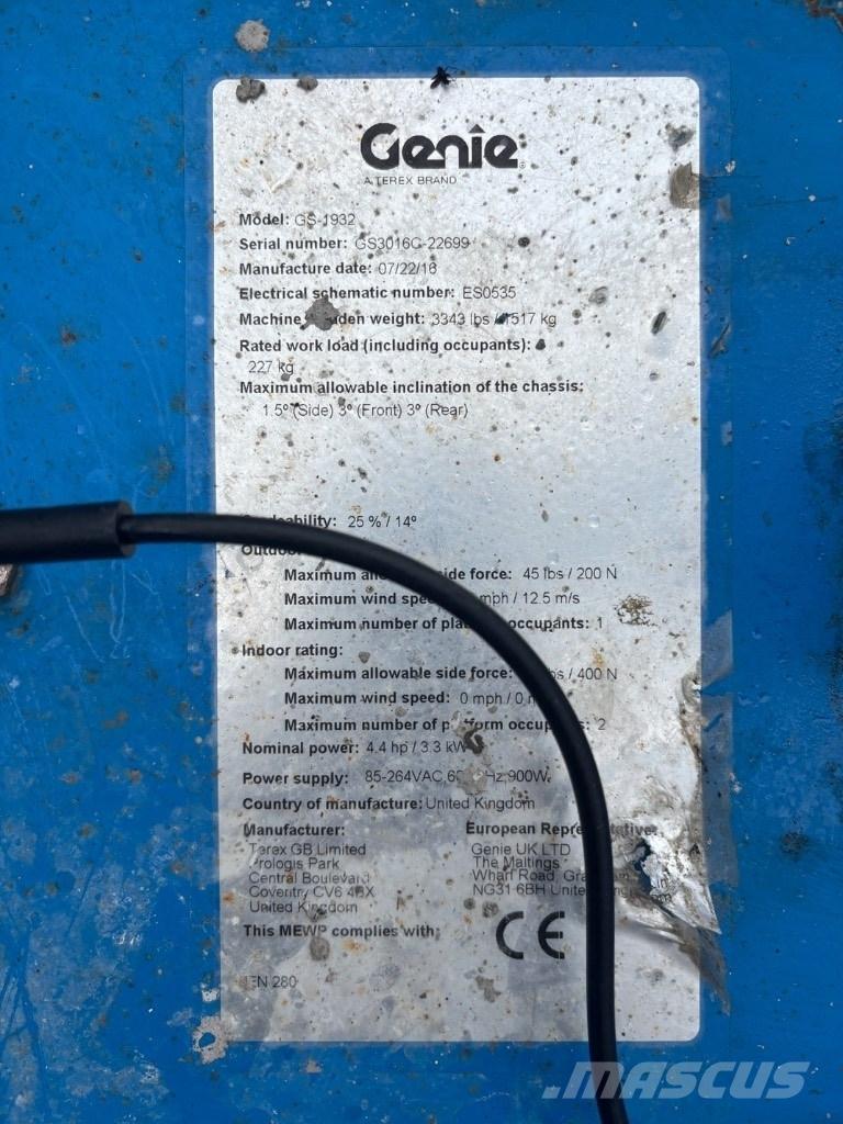 Genie GS 1932 シザースリフト