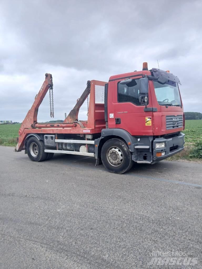 MAN TGM 18.280 スキップローダートラック
