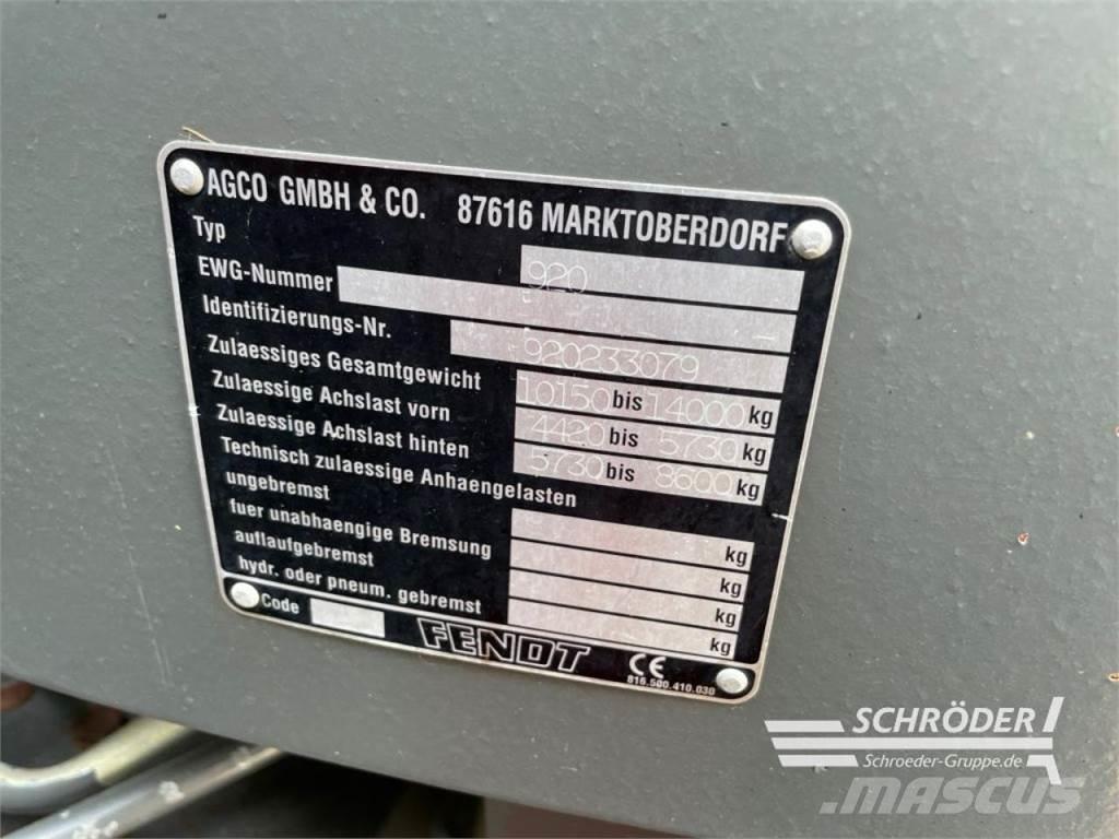 Fendt 920 VARIO トラクター