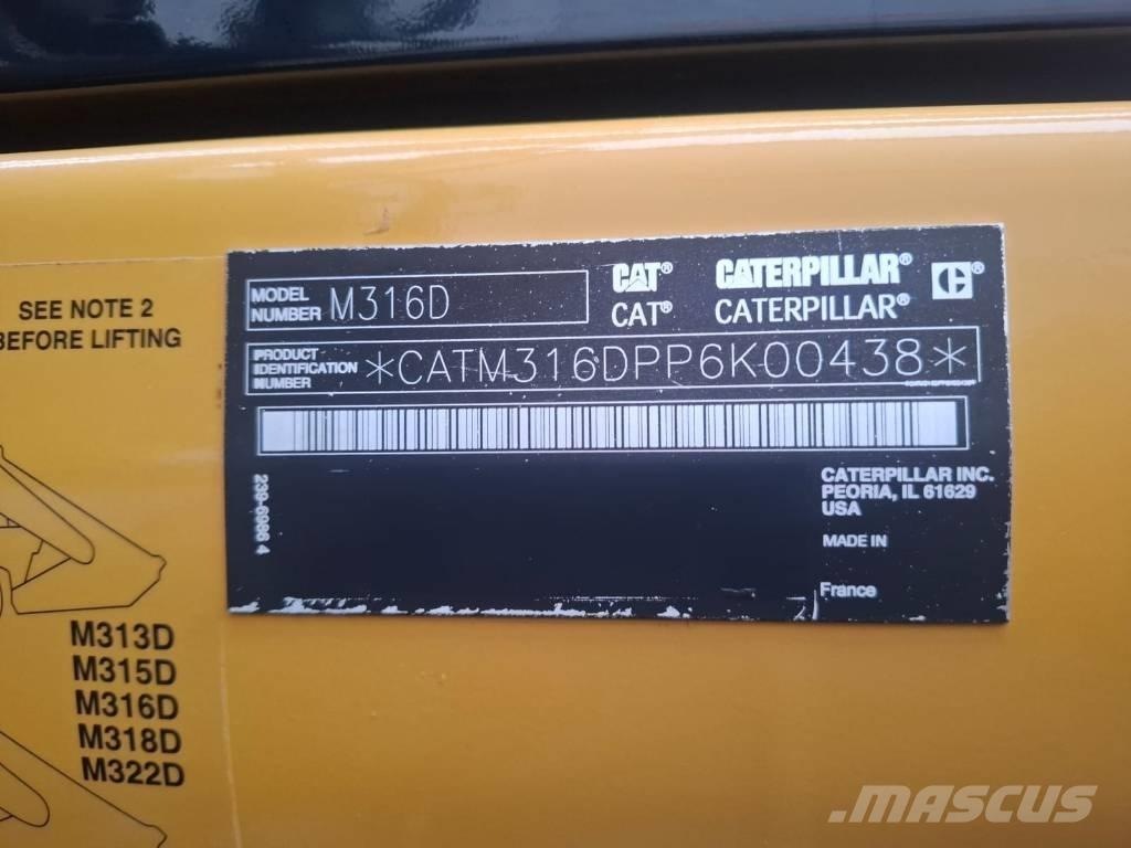CAT 316D ホイール式油圧ショベル（パワーショベル・ユンボ・バックホー）