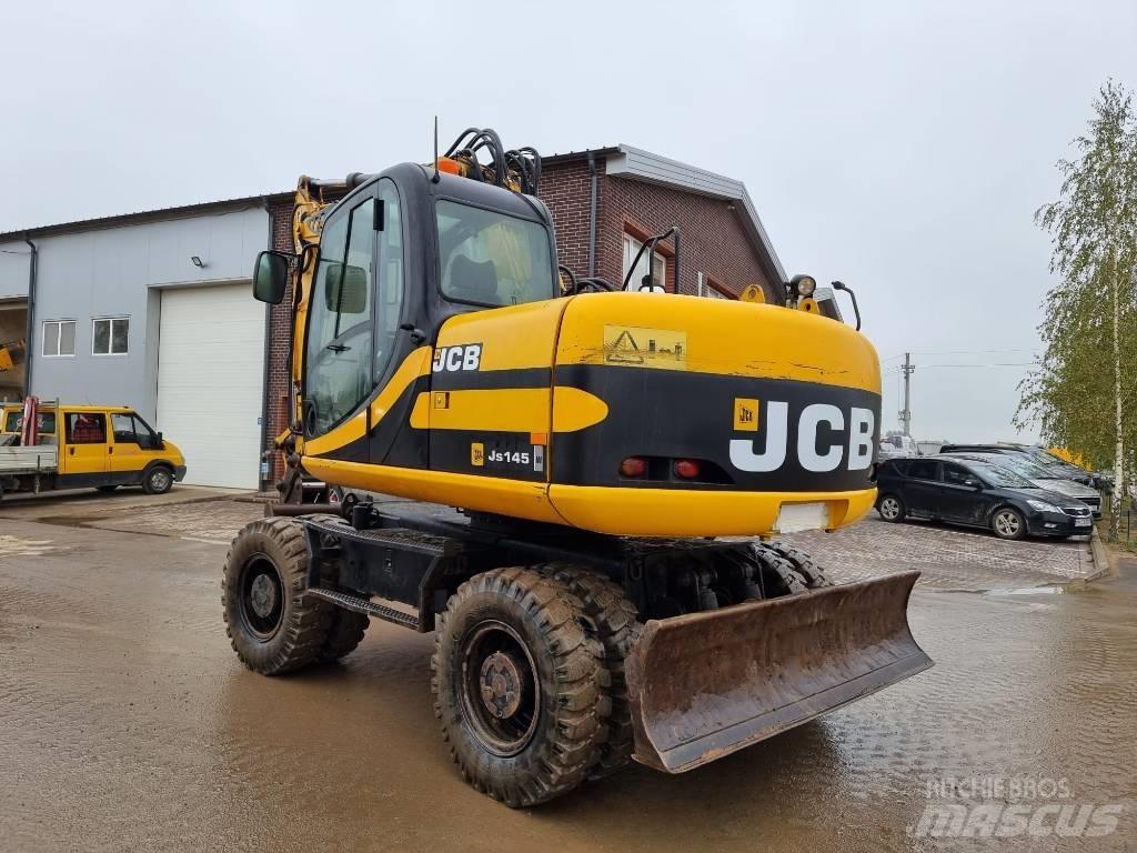JCB JS 145 W ホイール式油圧ショベル（パワーショベル・ユンボ・バックホー）