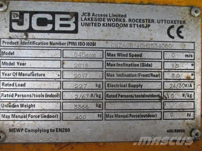 JCB S4550E シザースリフト