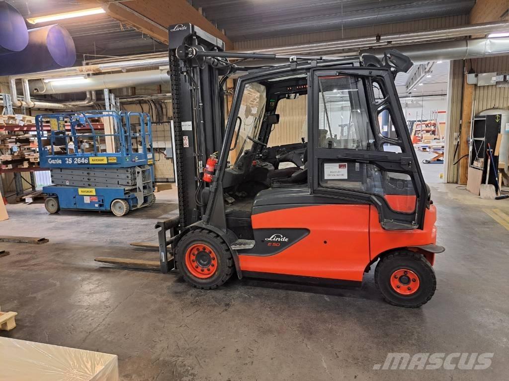 Linde E50HL-01 バッテリーフォークリフト