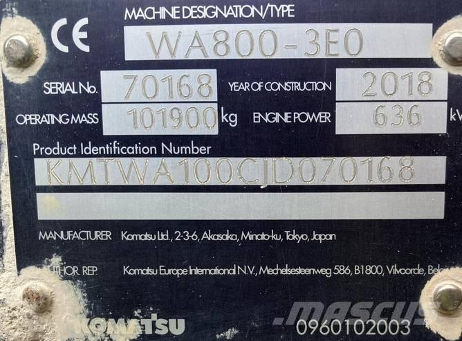 Komatsu WA 800-3 ホイールローダー・タイヤショベル