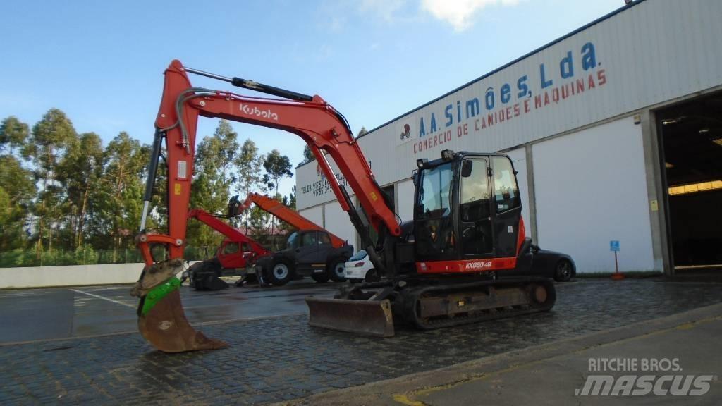 Kubota KX 080-4 中型油圧ショベル 7ｔ-12ｔ（ユンボ・パワーショベル・バックホー）