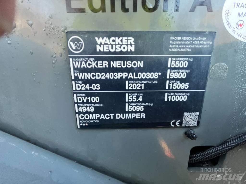 Wacker Neuson DV 100 サイト　ダンプ