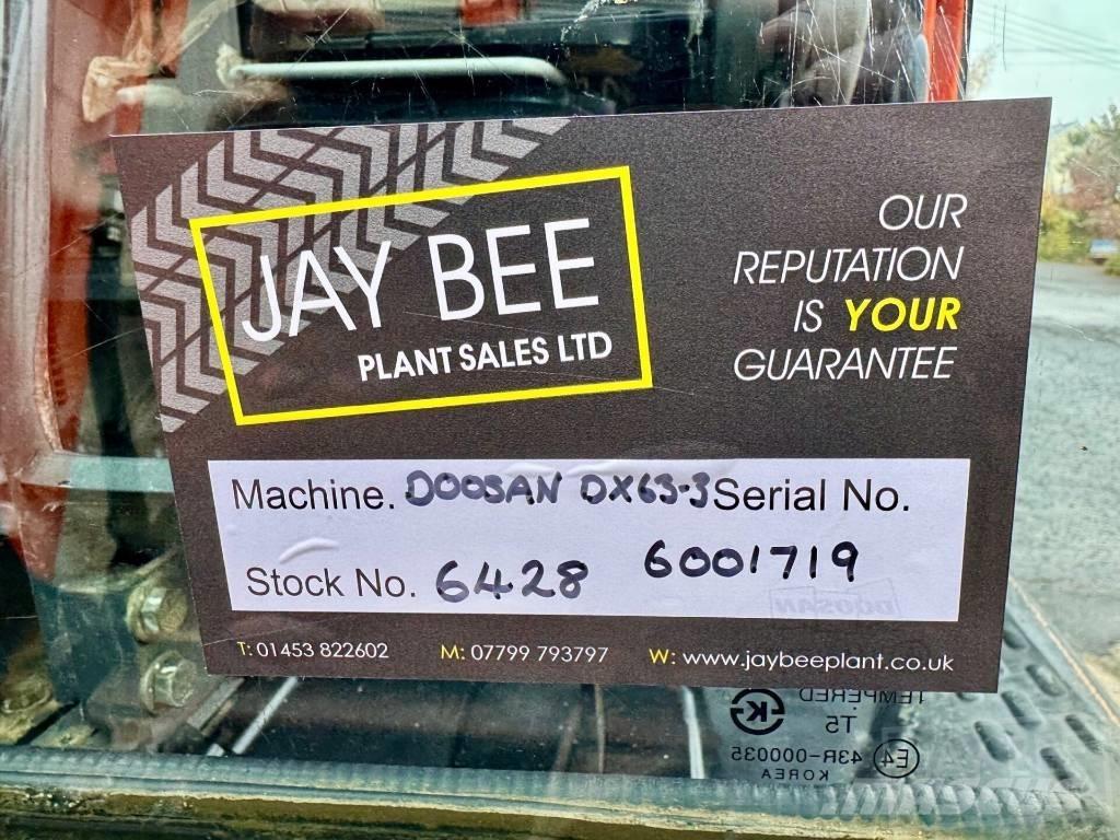 Doosan DX 63 R ミニ油圧ショベル 7t以下（ミニユンボ・ミニディガー）