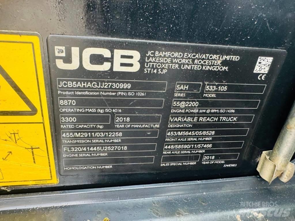 JCB 533-105 テレスコーピックハンドラー