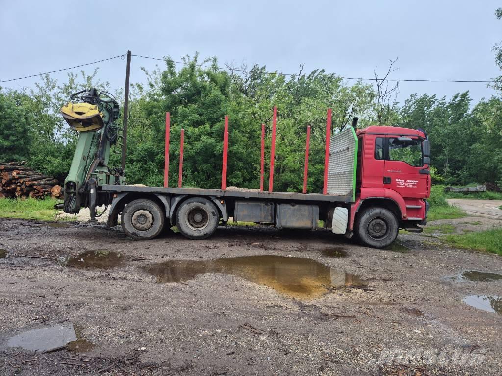 MAN TGA 26.430 木材トラック