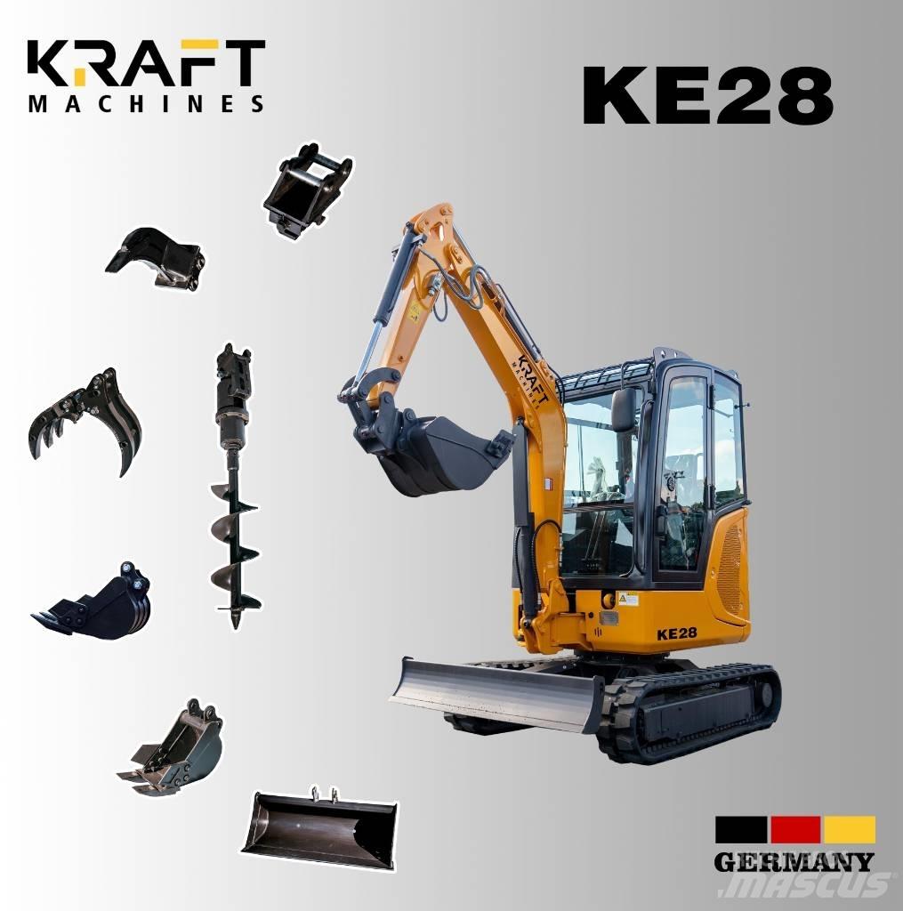 Kraft KE28 ミニ油圧ショベル 7t以下（ミニユンボ・ミニディガー）