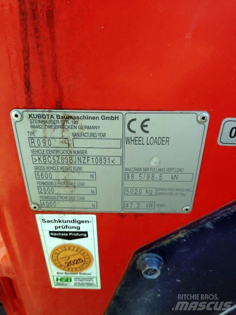 Kubota R 090 ホイールローダー・タイヤショベル