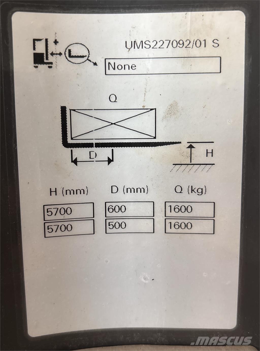 Atlet UMS160 リーチフォークリフト