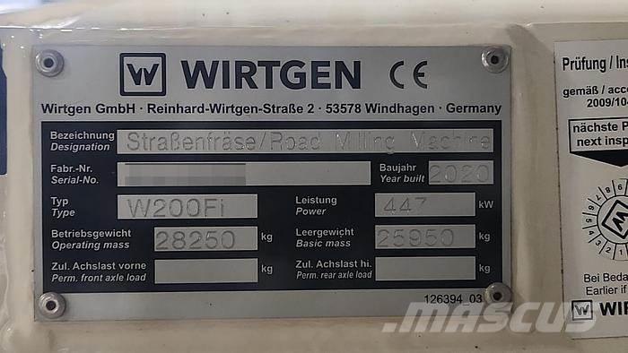 Wirtgen W200Fi コンクリート・ストーンマシン
