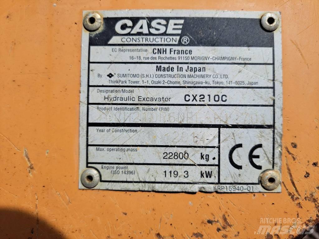 CASE CX 210 C 大型油圧ショベル12t以上（パワーショベル・ユンボ）