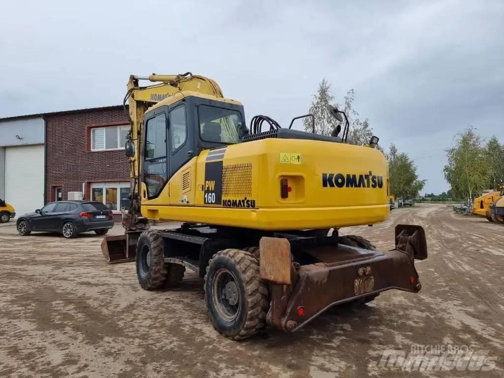 Komatsu PW 160-7 ホイール式油圧ショベル（パワーショベル・ユンボ・バックホー）
