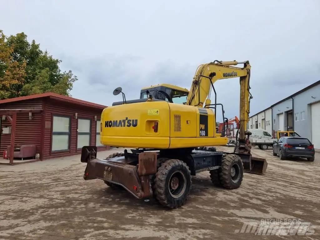 Komatsu PW 160-7 ホイール式油圧ショベル（パワーショベル・ユンボ・バックホー）