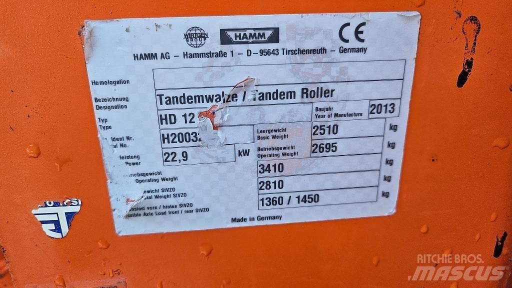 Hamm HD 12 VV タンデムローラ