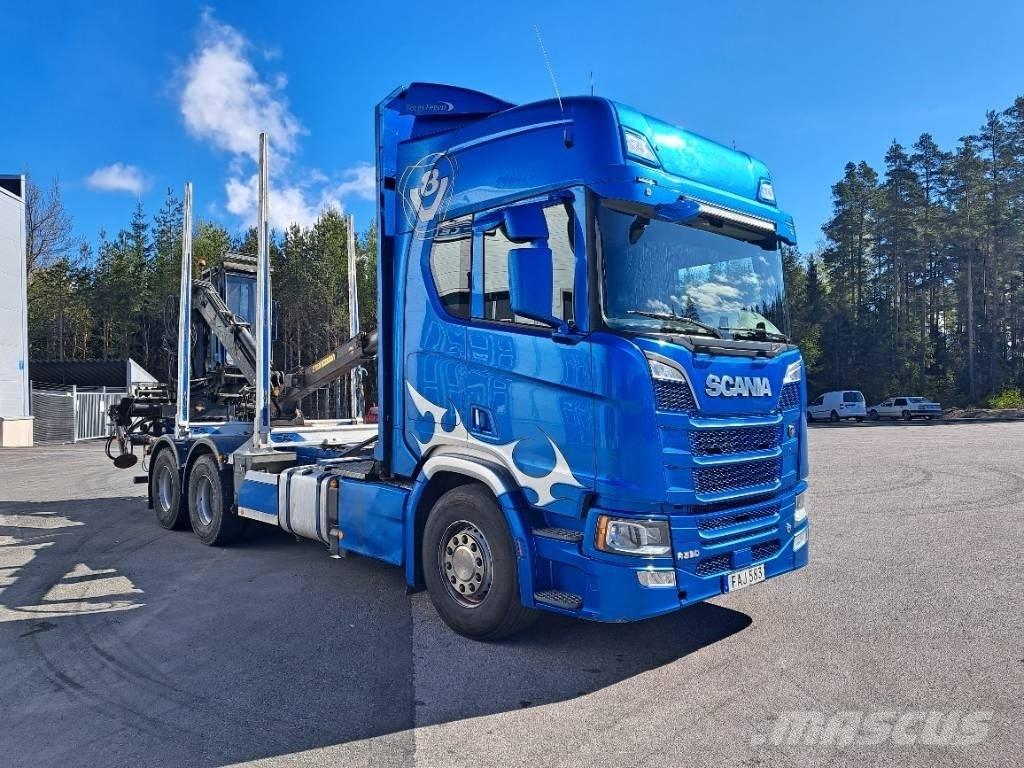 Scania R580B6X4NB 木材トラック