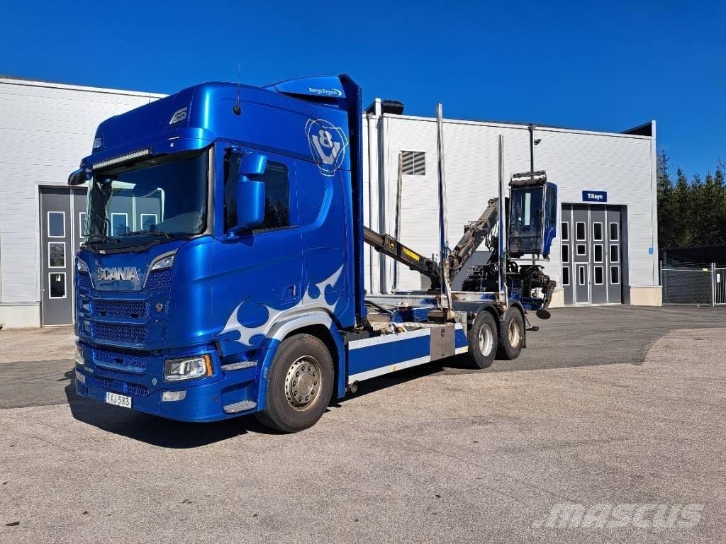 Scania R580B6X4NB 木材トラック