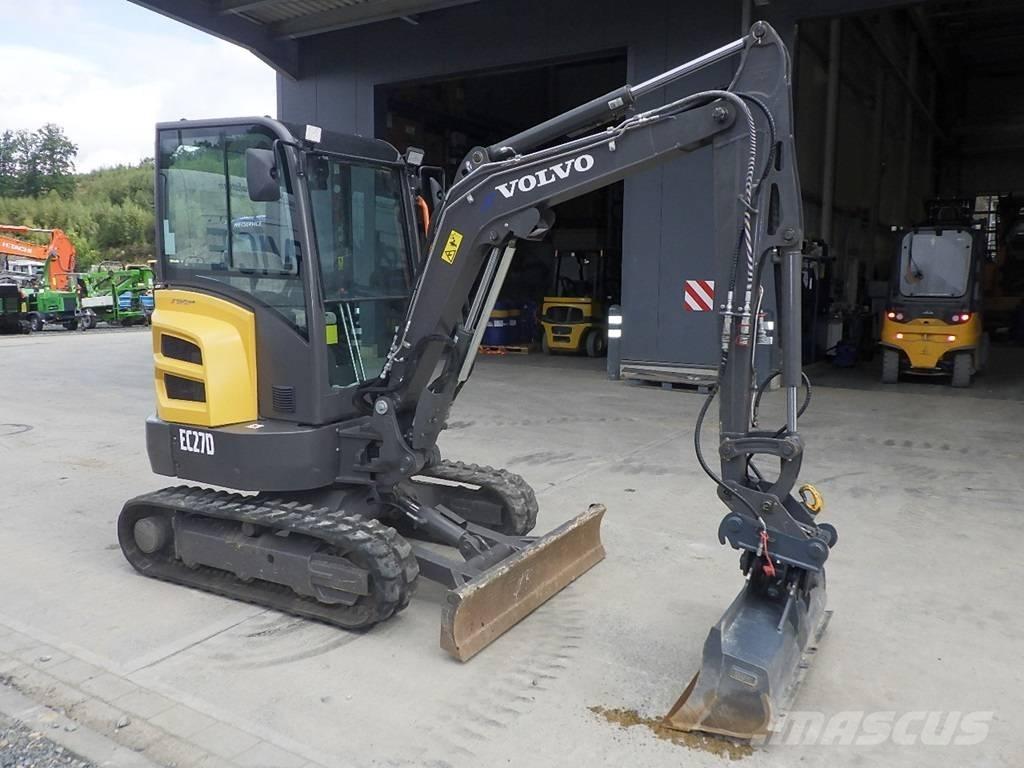 Volvo EC 27 D ミニ油圧ショベル 7t以下（ミニユンボ・ミニディガー）