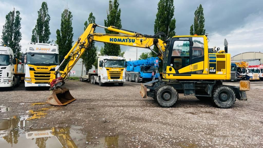 Komatsu PW 158 ホイール式油圧ショベル（パワーショベル・ユンボ・バックホー）
