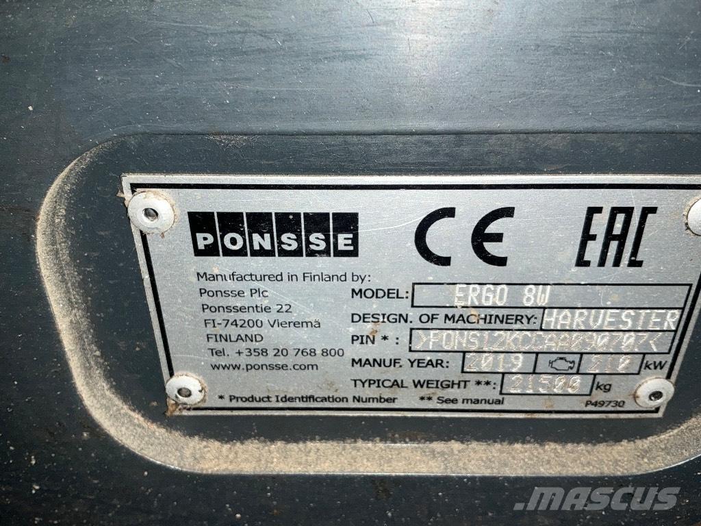 Ponsse ERGO 8W ハーベスター