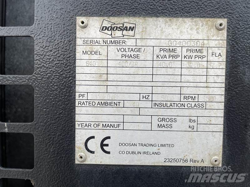 Doosan G 40 ディーゼル発電機