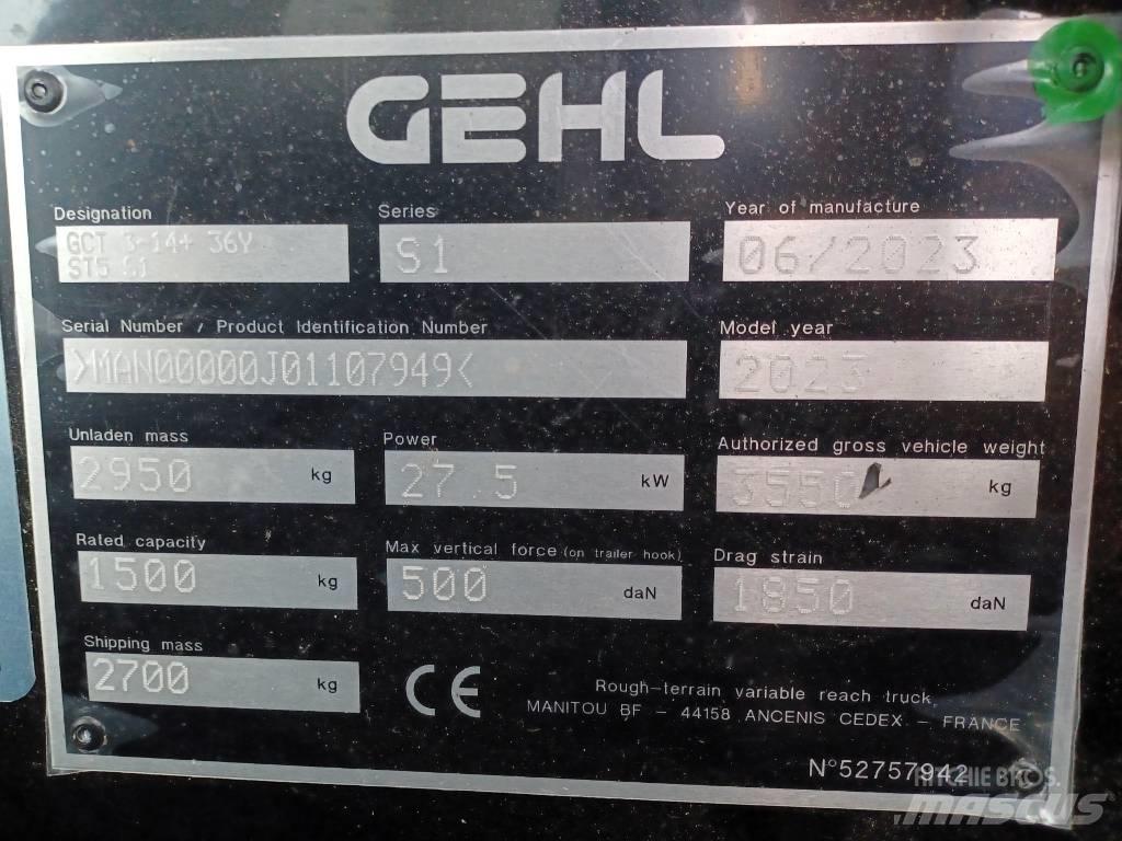 Gehl GCT 3-14 PLUS ホイールローダー・タイヤショベル