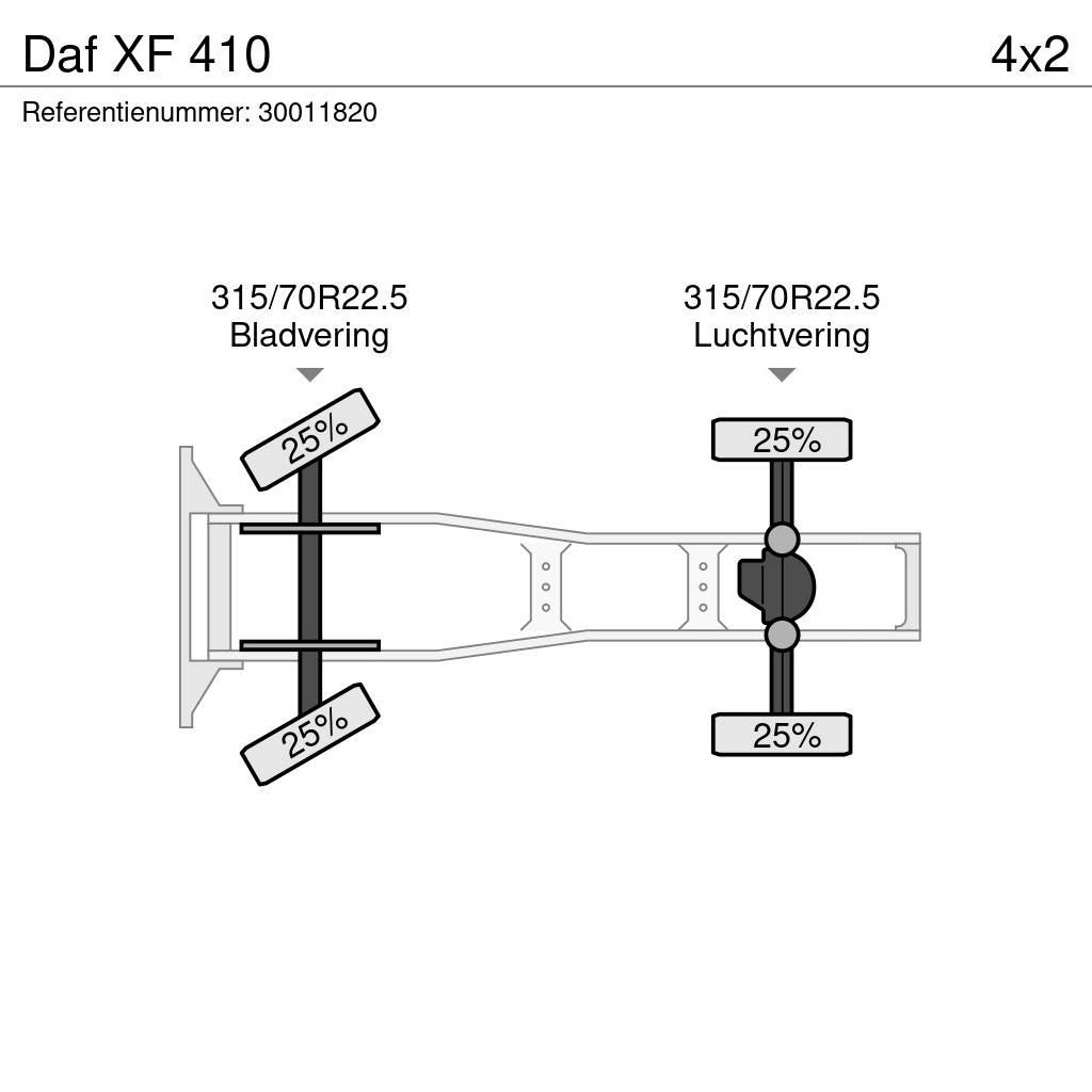 DAF XF 410 中古トラクターヘッド | トレーラーヘッド