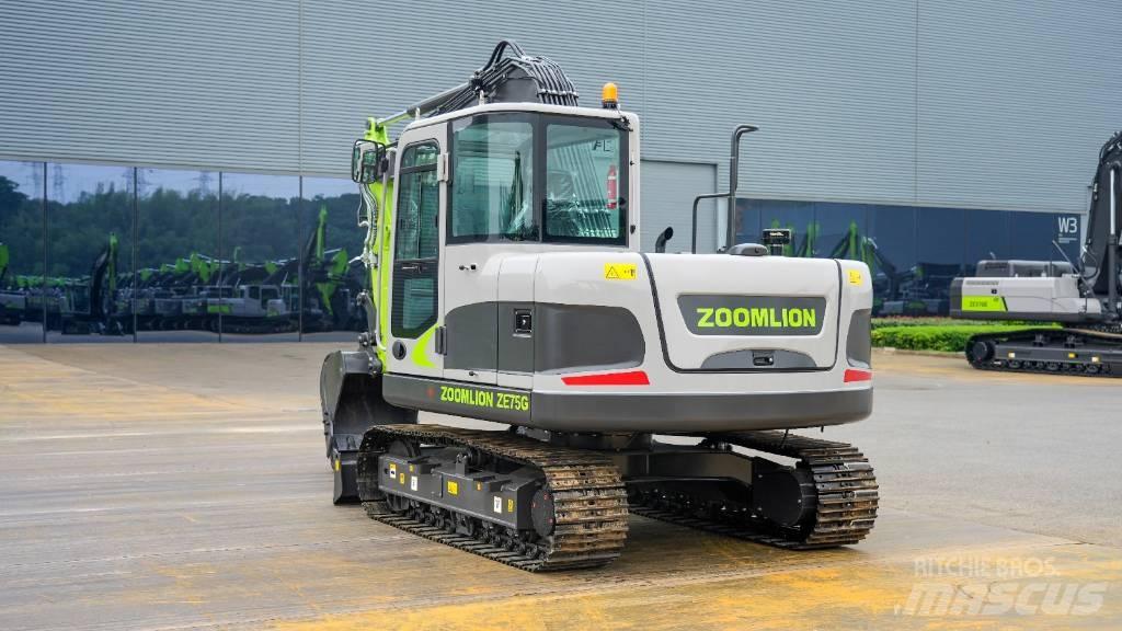 Zoomlion ZE75G 中型油圧ショベル 7ｔ-12ｔ（ユンボ・パワーショベル・バックホー）