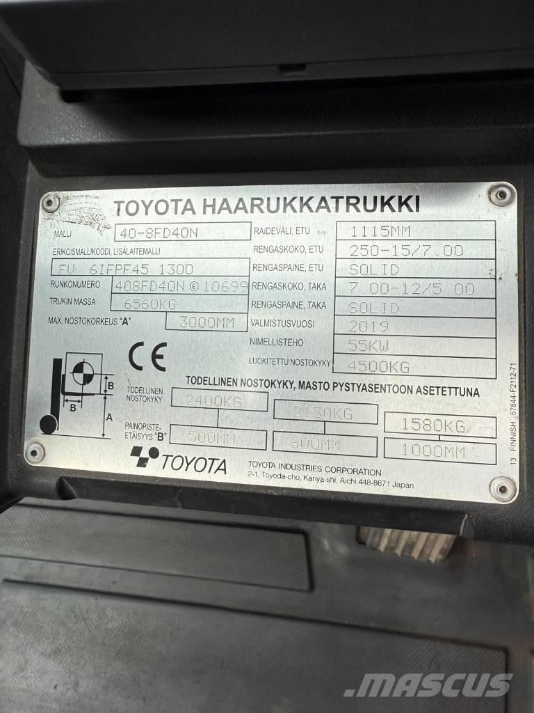 Toyota 40-8 FD 40 N ディーゼル・軽油