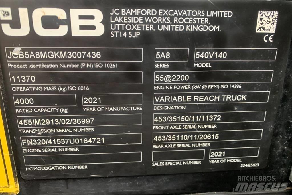 JCB 540-140 テレスコーピックハンドラー