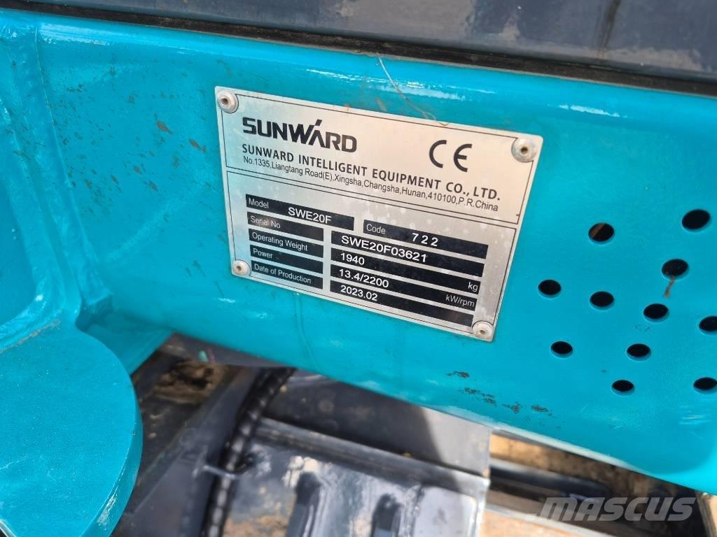 Sunward SWE 20 F ミニ油圧ショベル 7t以下（ミニユンボ・ミニディガー）