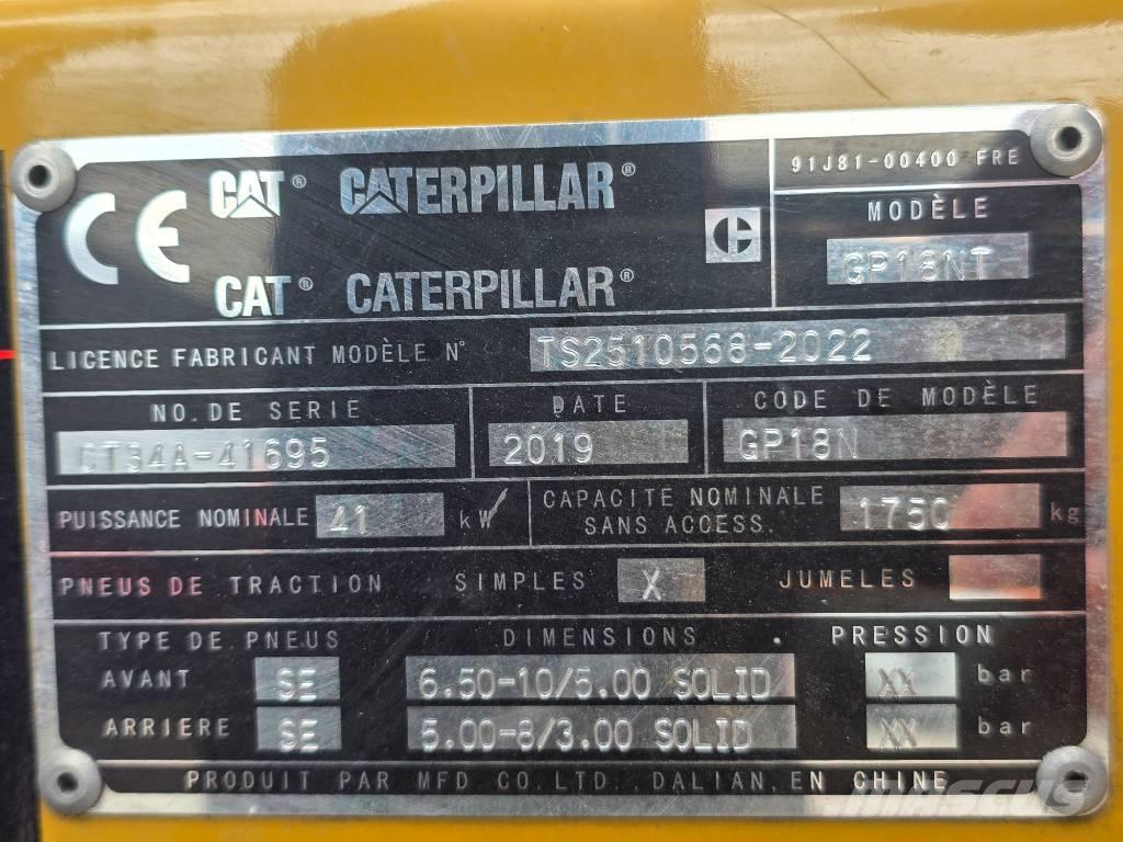 CAT GP 18 NT LPGフォークリフト