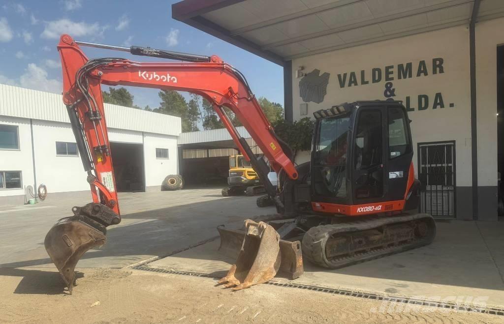 Kubota KX 080-4 中型油圧ショベル 7ｔ-12ｔ（ユンボ・パワーショベル・バックホー）