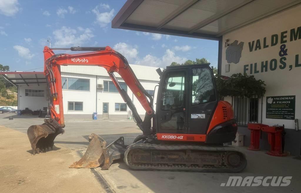 Kubota KX 080-4 中型油圧ショベル 7ｔ-12ｔ（ユンボ・パワーショベル・バックホー）