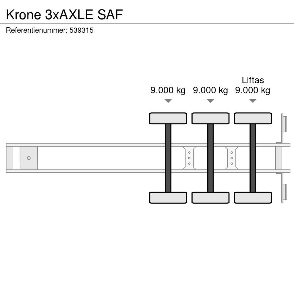 Krone 3xAXLE SAF ボックスセミトレーラー