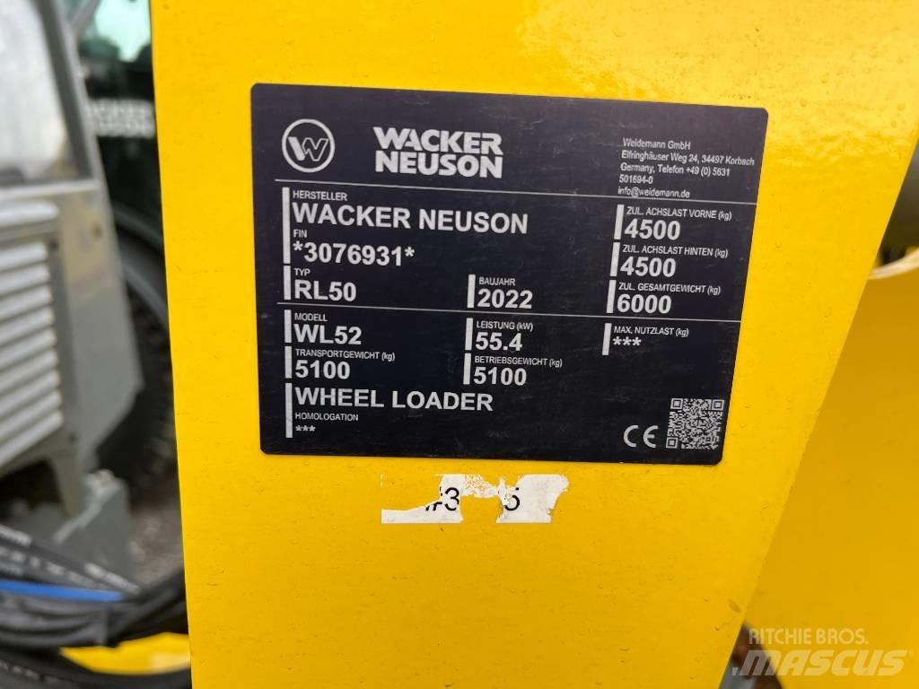 Wacker Neuson WL 52 ホイールローダー・タイヤショベル