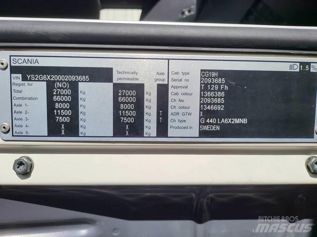 Scania G440 6X2 中古トラクターヘッド | トレーラーヘッド