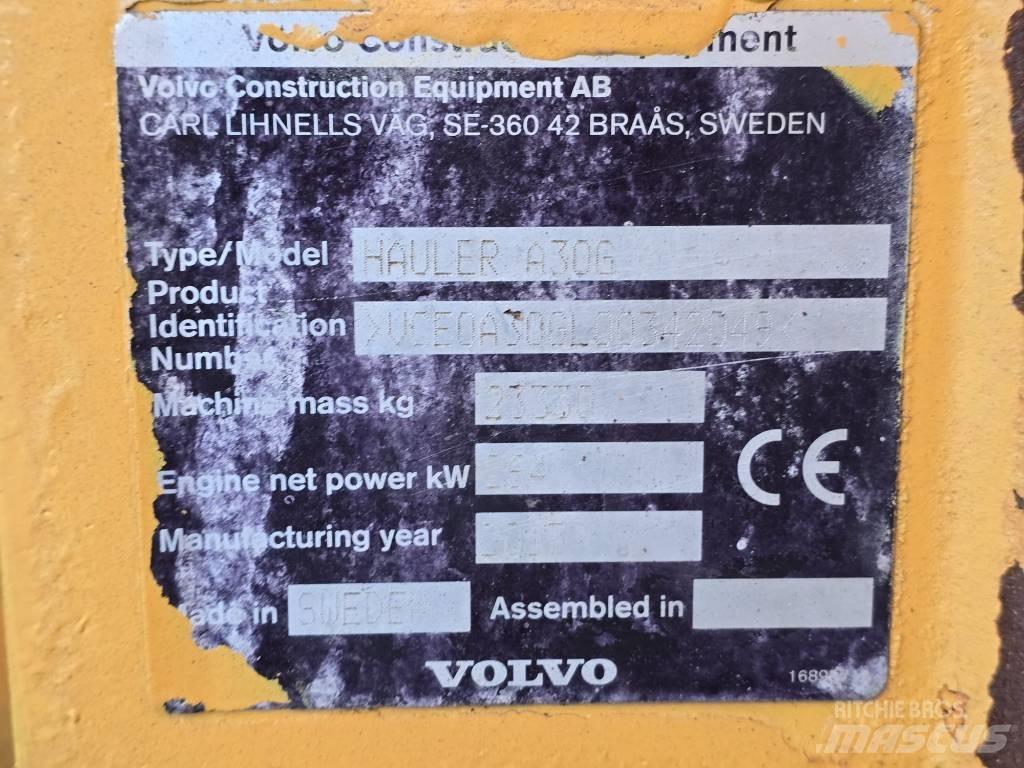 Volvo A30G アーティキュレート式ダンプトラック