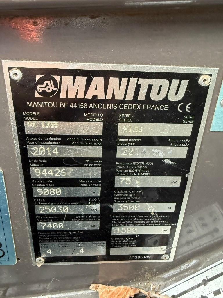 Manitou MT 1335 ST3B テレスコーピックハンドラー